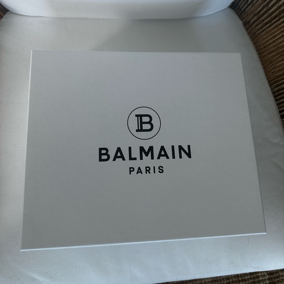 Balmain Monogram-Jacquard Pointed Pump Heels - Black & Navy Pattern (39.5 women) - Picture 5 of 7